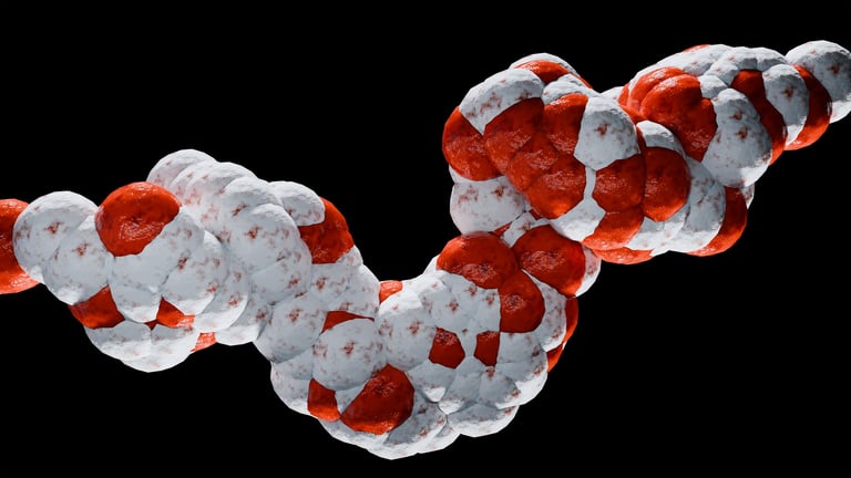 GLP-1 molecule structure for weight loss treatment research